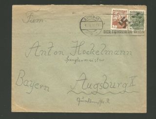 German Leader Visits Vienna In 1938 - Historical Postal Slogan On Cover