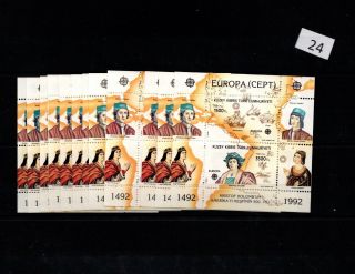/ 12x Turkish Cyprus - Mnh - Europa Cept 1992 - Colubmbus - Ships - Maps