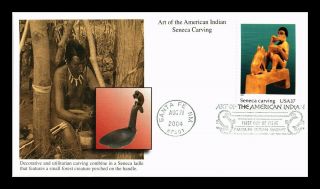 Dr Jim Stamps Us Seneca Carving American Indian Art Fdc Cover Santa Fe