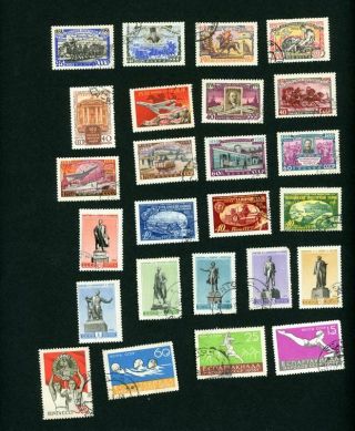 Russia 1958 - 1959 Scott 2095 - 2106,  2116 - 2118,  2204 - 2209,  2224 - 2227 Stamps
