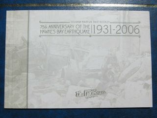 603 - 19 Zealand Hawkes Bay Earthquake Booklet Of Stamps And Story 2006 Mnh