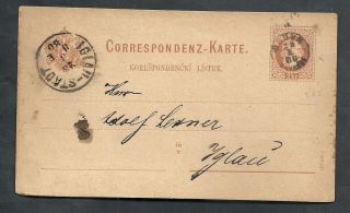 Austria 1880 Postal Stationery Card Brno Brunn To Iglau