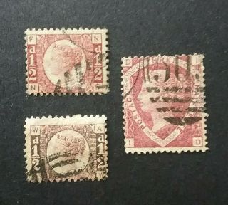 GB 1870 QV 1/2d & 1 1/2d 2