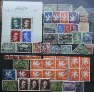 Estonia.  Old Stamps Lot,  And