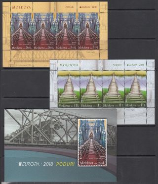 Moldova 2018 Europa Cept.  Bridges.  Booklet Mnh