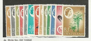 Swaziland,  Postage Stamp,  92 - 99,  101,  103 - 106 Nh & Lh,  1962,  Dkz