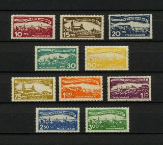 (yyao 900) Wurttemberg 1920 Mlh Official Dien Mi 272 - 281 Sc O166 - O175 Germany