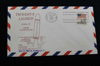 Naval Cover 1982 Trident 2 Missile Launch Complex 46 Cape Canaveral (3991)