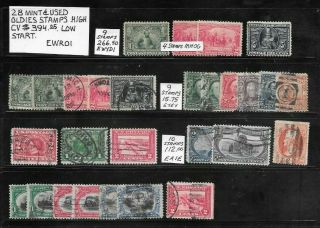 Usa 28 & Oldies Stamps.  High Cv $394.  25.