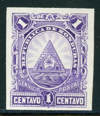 Honduras Mng Specialized 1890 Issue: Scott 40 1c Purple Proof $$$