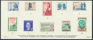 1962 Canada Post Souvenir Card,  Series 4,  Vf With Envelope