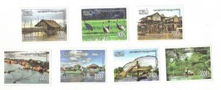 Cambodia Khmer 2019 Stamps Tonle Sap Wonder Water World 7v
