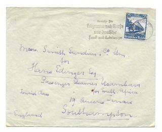 Germany Postal History 3rd Reich Addr England Cover Comm Canc Stuttgart Yr 