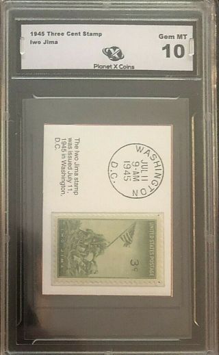 1945 Iwo Jima 3 Cent Usps Gma Gem 10