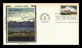 Dr Jim Stamps Us National Parks Centennial Mt Mckinley Colorano Silk Fdc Cover