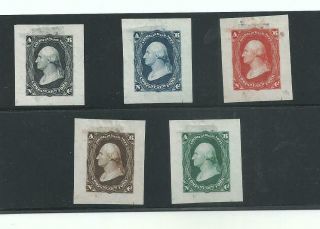 U.  S.  Stamps American Banknote Company Ny Set Of Trial Color Proofs