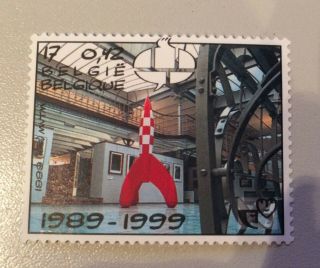 Tintin - Stamp - Timbre - Rocket/fusee - Belgian Po - Poste Belge 4084