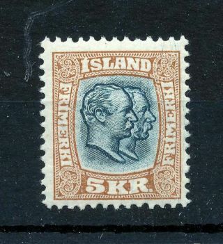 Iceland 1907 High Value 5k Mh (as 533s