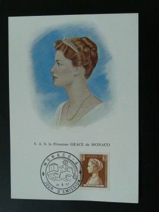 Princess Grace Kelly Queen And Cinema Actress 1957 Maximum Card Monaco 56515
