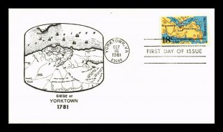 Dr Jim Stamps Us Siege Of Yorktown First Day Cover Virginia