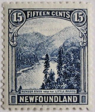 Newfoundland 142: F/vf Mlh 15 - Cents Little Rapids From The Pictorial Issue