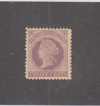 P.  E.  I.  (mk4593) 16 Vf - Mnh 12cts Victoria Cents Issue // Violet Cat Val $18