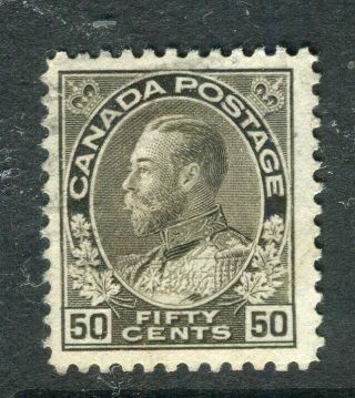Canada; 1911 - 12 Early Gv Issue Fine Shade Of 50c.  Value