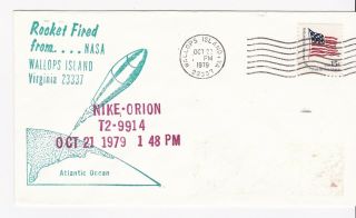 Nike - Orion T2 - 9914 Rocket Fired From Wallops Island,  Va October 22,  1979