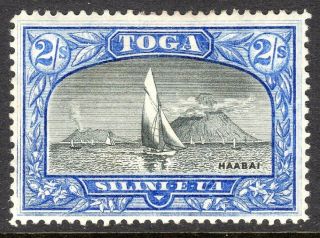 Tonga 1897 Black/ultramarine 2/ - Sideways Watermark Perf 14 Sg51a