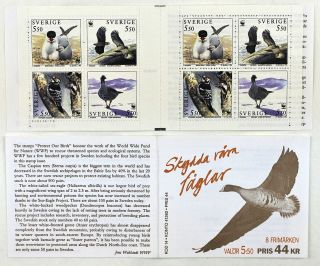 H452 Sweden 1994 Scott 2097 - 2100 Mnh Wwf Birds Eagle Woodpecker Cezslaw Slania