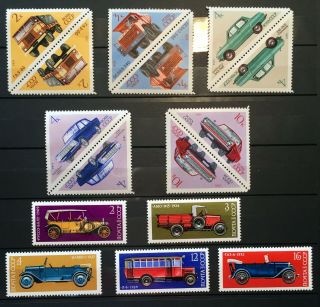 Oldtreasure 老宝 Russia 1971 1973 Cars Mnh Stamps