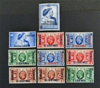 Nystamps Great Britain Offices Abroad Morocco Stamp 67//425 Og H $38