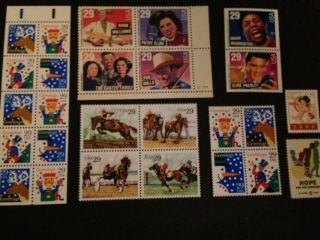 Discount Postage Stamps Including (2756 - 59) Sport Horses Block Of 4