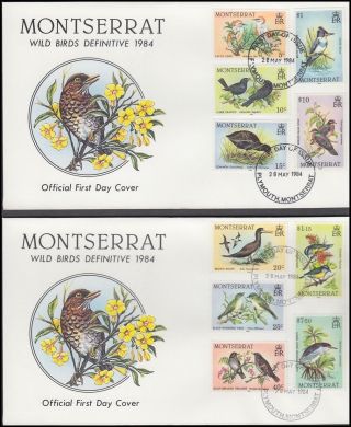 Montserrat 1984 Birds Fdc’s (x3) Full Set (id:650/d53568)