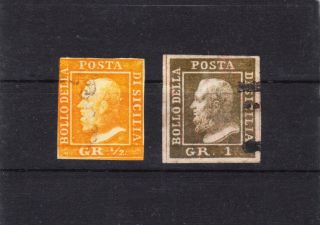 Sicilia,  1859 King Ferdinand Ii,  Stamps,  Value $800