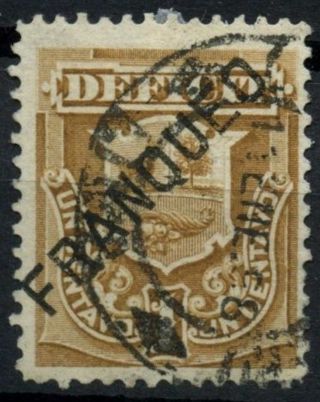 Peru 1897 Sg 348,  1c Bistre - Brown Optd " Franqued " E1296