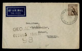 Dr Who 1951 Australia In Papua Guinea Kokoro Airmail To Hobart E71935