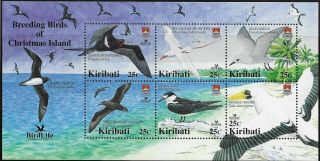 Kiribati Breeding Birds Of Christmas Is Mini Sheet Nh