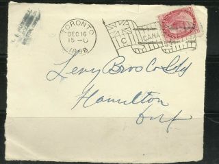 Flag Cancel On Queen Victoria Numeral 78 3 Cent On Envelope Front Only