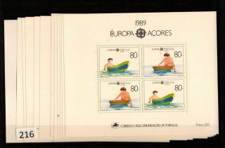 11x Azores,  Portugal 1989 - Mnh - Europa Cept - Boats - Children