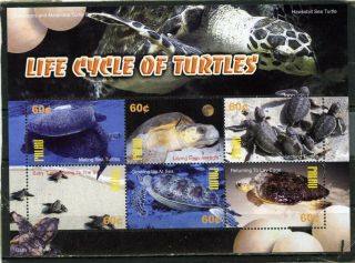 Palau 2004 Sc 746 Sea Turtles Sheet Of 6 Stamps Mnh