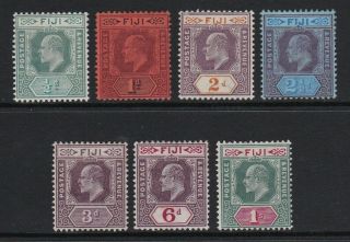 Fiji 1903 Values To 1s - Hinged £60