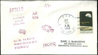7/24/69 Uss Goldsborough Ddg - 20 Apollo 11 As506 Pacific Us Navy Recovery Fleet