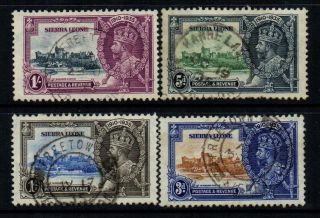 Sierra Leone - 1935 Kgv Silver Jubilee Set Of 4 - Sg 181/184 -