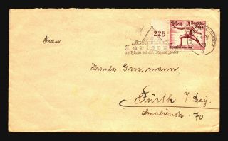 Germany Sc B87 On 1936 Cover W/ Event Cancel - Z14862