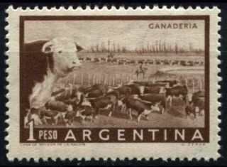 Argentina 1955 - 61 Sg 871,  1p Cattle Mnh D33018