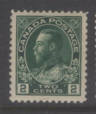 Canada 107i 1924 2c Deep Green King George V Admiral Vf Mph Cv $40