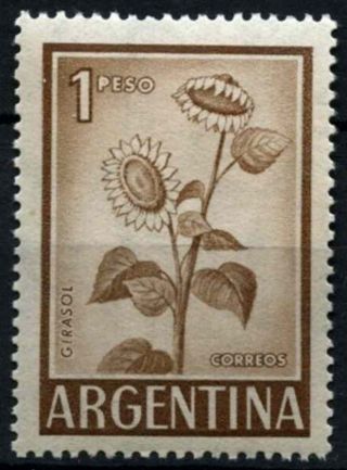 Argentina 1961 - 9 Sg 1016,  1p Sunflowers Mnh D33031