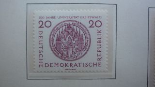 Ddr East Germany Stamp 1956 500th Anniversary Of Greifswald University 1