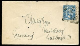 Zanzibar 1899 Postal Stationery Envelope 2½a U.  7a To Germany